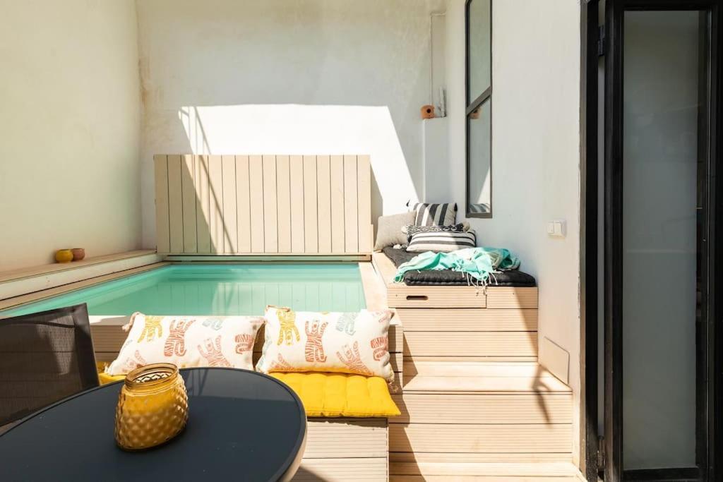 Cozy Loft Patio+Pool +Wifi Apartment Valencia Luaran gambar